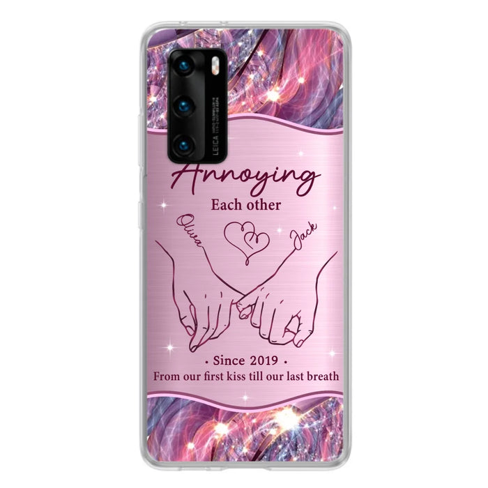 Custom Personalized Couple Phone Case For Xiaomi/ Oppo/ Huawei - Gift Idea For Couple - Annoying Each Other