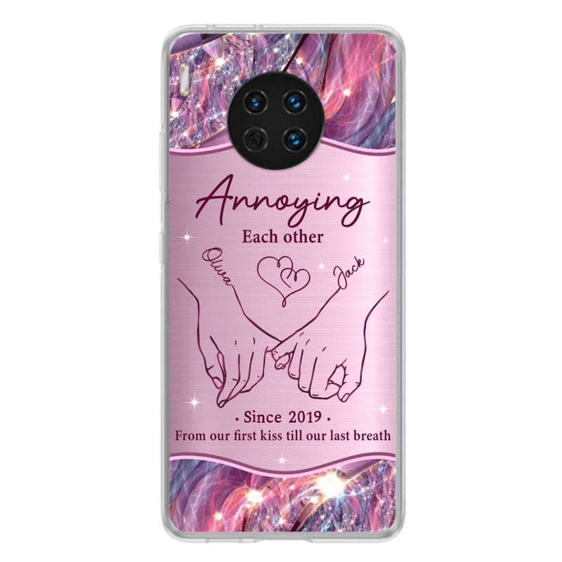 Custom Personalized Couple Phone Case For Xiaomi/ Oppo/ Huawei - Gift Idea For Couple - Annoying Each Other