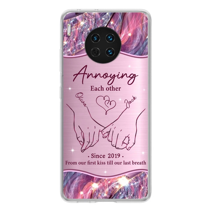 Custom Personalized Couple Phone Case For Xiaomi/ Oppo/ Huawei - Gift Idea For Couple - Annoying Each Other