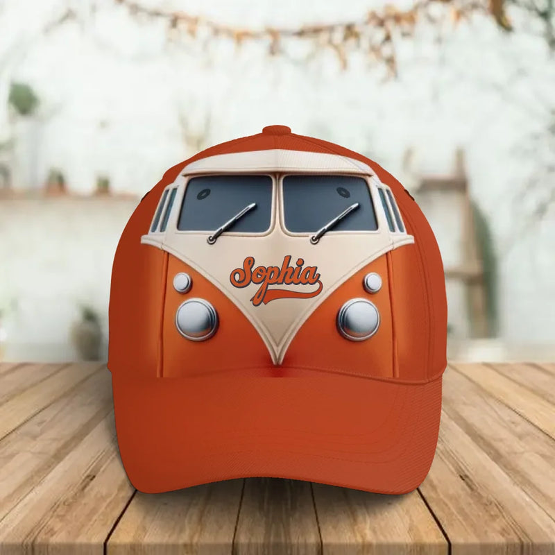 Personalized Bus Baseball Cap - Gift Idea For Friend/Birthday - Custom Name