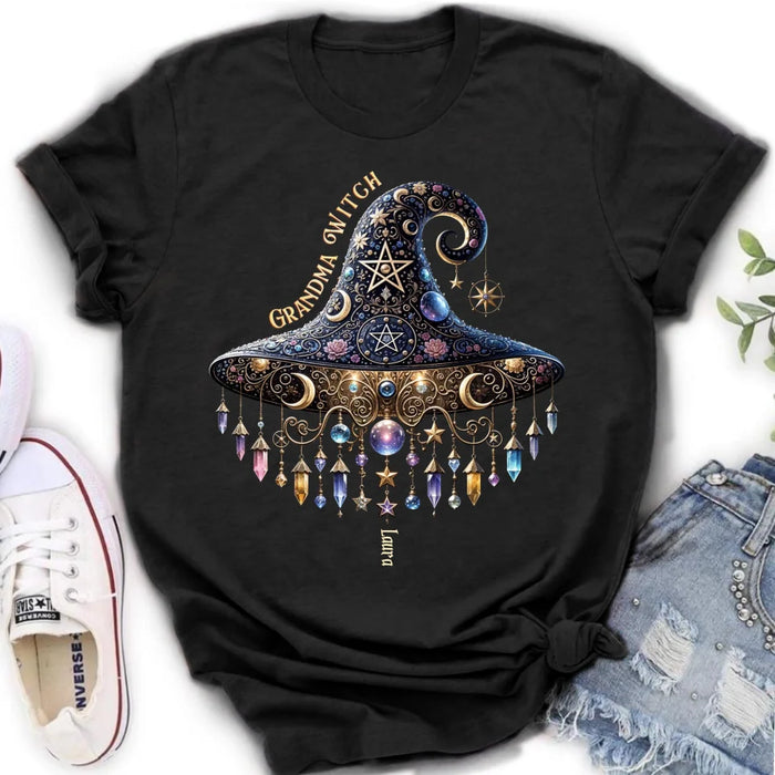 Personalized Grandma Witch T-shirt/Long Sleeve/Sweatshirt/Hoodie - Gift Idea For Grandma - Up to 13 Kids