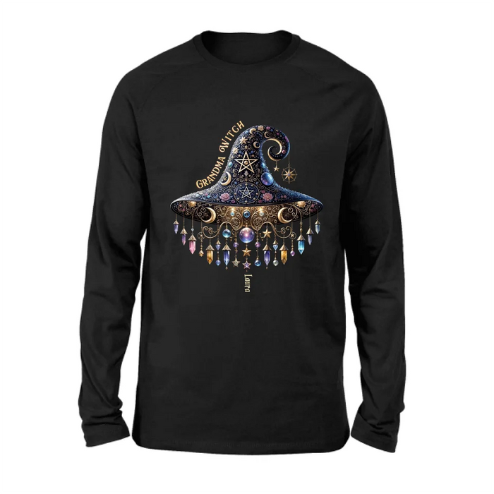 Personalized Grandma Witch T-shirt/Long Sleeve/Sweatshirt/Hoodie - Gift Idea For Grandma - Up to 13 Kids
