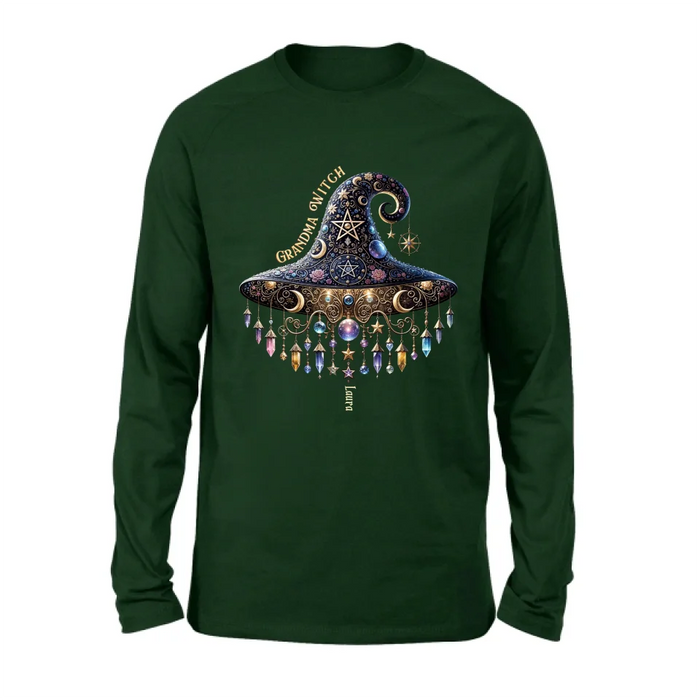 Personalized Grandma Witch T-shirt/Long Sleeve/Sweatshirt/Hoodie - Gift Idea For Grandma - Up to 13 Kids