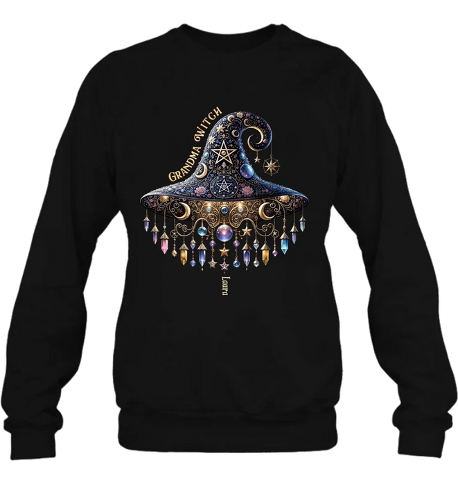 Personalized Grandma Witch T-shirt/Long Sleeve/Sweatshirt/Hoodie - Gift Idea For Grandma - Up to 13 Kids