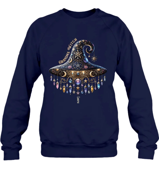 Personalized Grandma Witch T-shirt/Long Sleeve/Sweatshirt/Hoodie - Gift Idea For Grandma - Up to 13 Kids