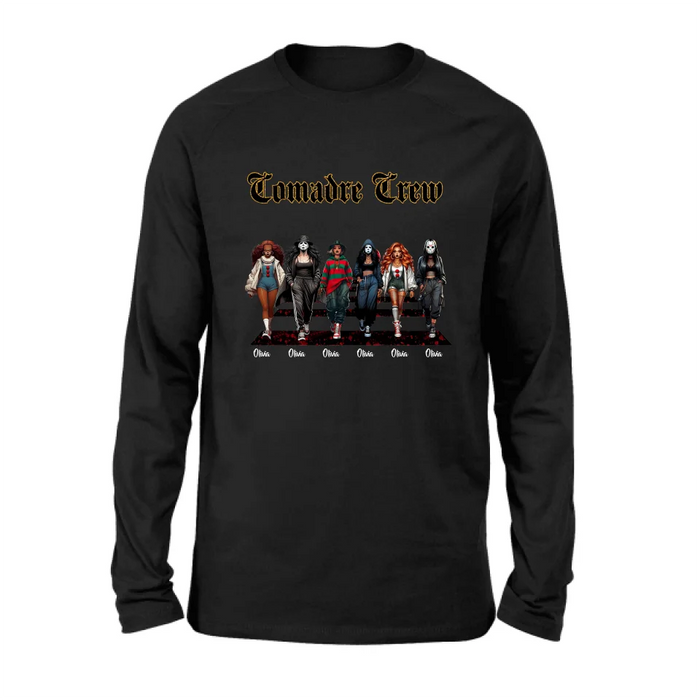 Personalized Conmandre Crew Halloween Shirt/Hoodie - Up to 6 Girls - Gift Idea For Friends/Sisters
