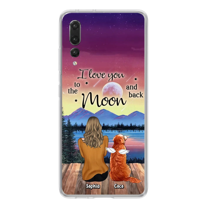 Personalized Pet Mom/Dad Phone Case - Gift Idea For Dog/Cat/Rabbit Lovers - Case For Xiaomi/ Oppo/ Huawei - I Love You To The Moon & Back