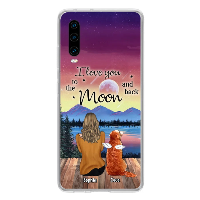 Personalized Pet Mom/Dad Phone Case - Gift Idea For Dog/Cat/Rabbit Lovers - Case For Xiaomi/ Oppo/ Huawei - I Love You To The Moon & Back