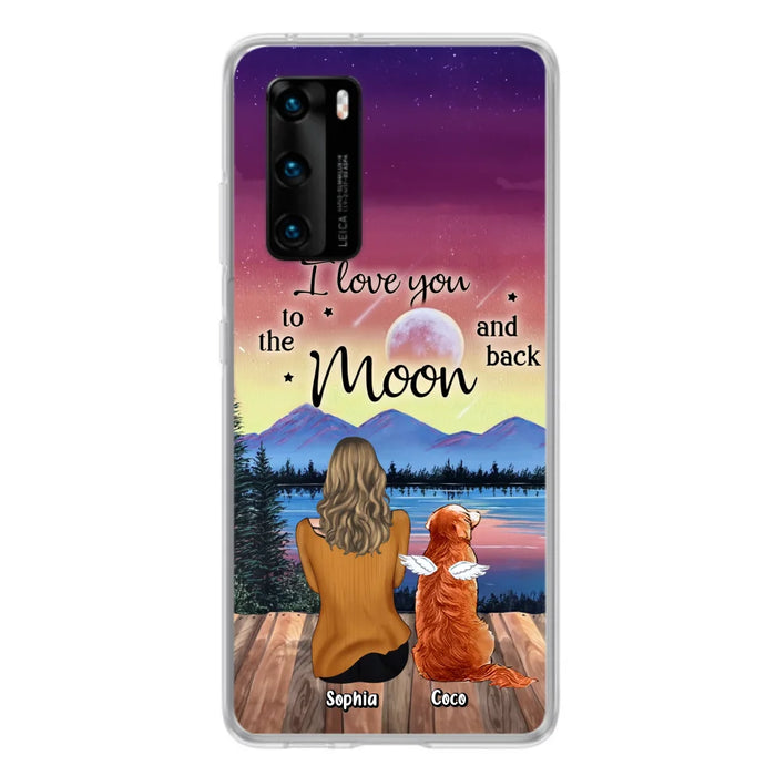 Personalized Pet Mom/Dad Phone Case - Gift Idea For Dog/Cat/Rabbit Lovers - Case For Xiaomi/ Oppo/ Huawei - I Love You To The Moon & Back