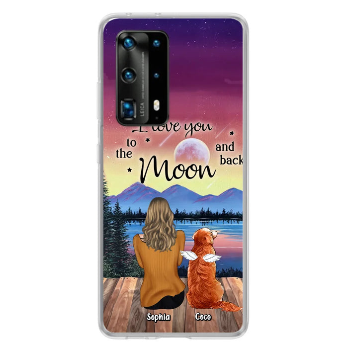 Personalized Pet Mom/Dad Phone Case - Gift Idea For Dog/Cat/Rabbit Lovers - Case For Xiaomi/ Oppo/ Huawei - I Love You To The Moon & Back