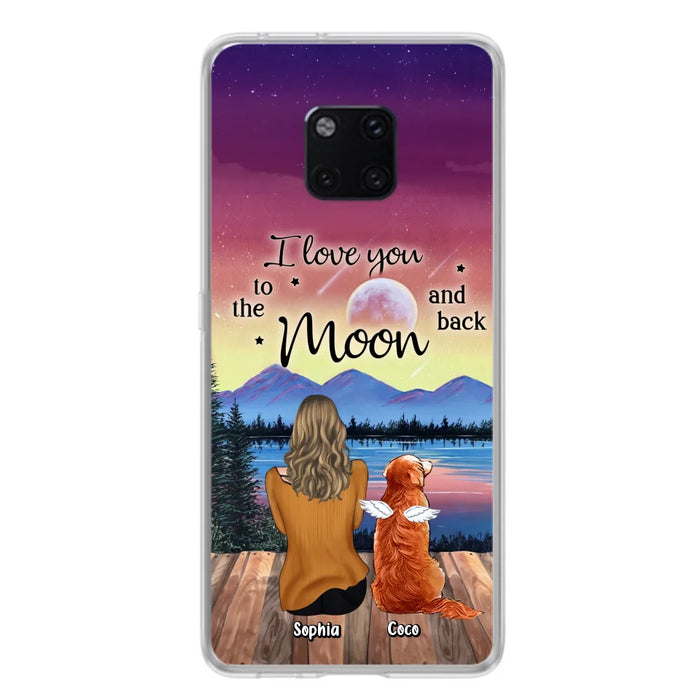 Personalized Pet Mom/Dad Phone Case - Gift Idea For Dog/Cat/Rabbit Lovers - Case For Xiaomi/ Oppo/ Huawei - I Love You To The Moon & Back