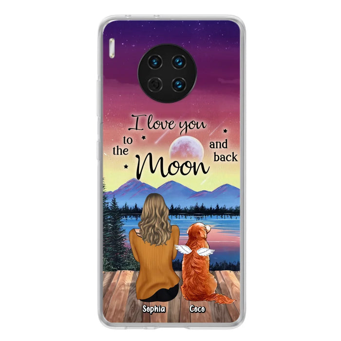 Personalized Pet Mom/Dad Phone Case - Gift Idea For Dog/Cat/Rabbit Lovers - Case For Xiaomi/ Oppo/ Huawei - I Love You To The Moon & Back
