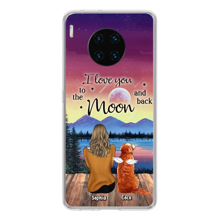 Personalized Pet Mom/Dad Phone Case - Gift Idea For Dog/Cat/Rabbit Lovers - Case For Xiaomi/ Oppo/ Huawei - I Love You To The Moon & Back