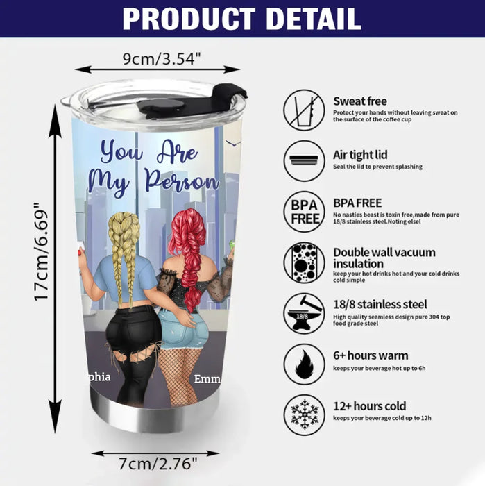 Custom Personalized Colleagues Tumbler - Gift Idea For Colleagues/ Co-workers - You Are My Person