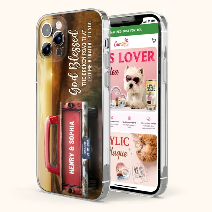 Custom Personalized Phone Case - Gift Idea For Couple - Case For iPhone/Samsung