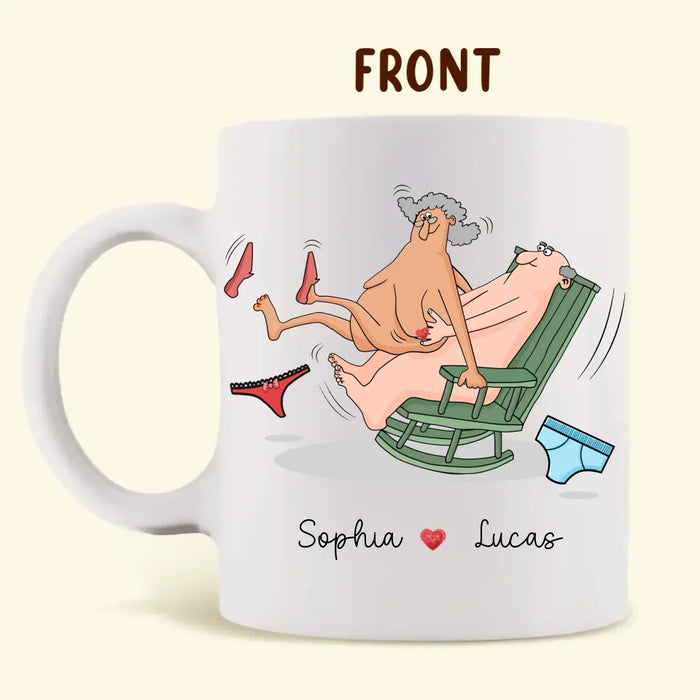 Custom Personalized Old Couple Coffee Mug - Gift Idea For Husband/ Wife/ Valentine - We Are Never Too Old For This