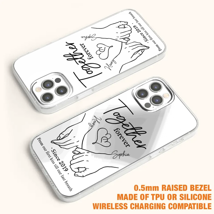 Custom Personalized Couple Phone Case For iPhone/ Samsung - Gift Idea For Couple - Together Forever