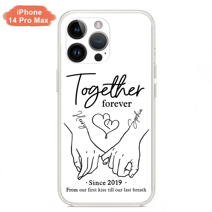 Custom Personalized Couple Phone Case For iPhone/ Samsung - Gift Idea For Couple - Together Forever