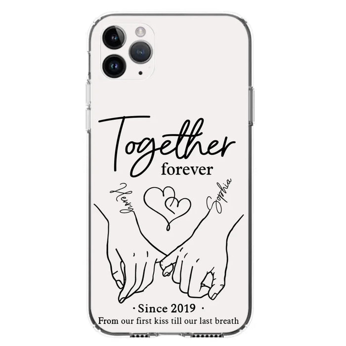 Custom Personalized Couple Phone Case For iPhone/ Samsung - Gift Idea For Couple - Together Forever