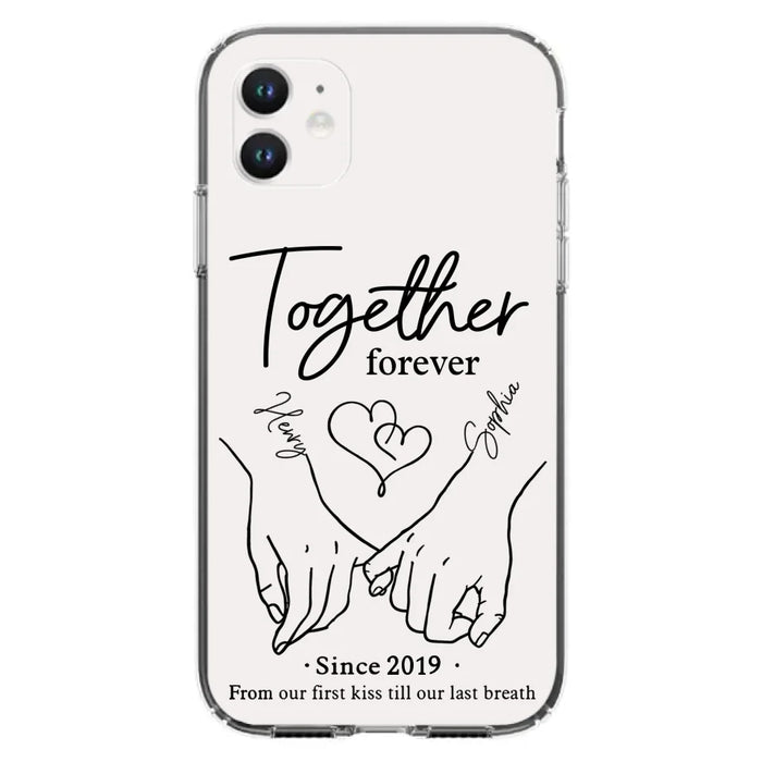 Custom Personalized Couple Phone Case For iPhone/ Samsung - Gift Idea For Couple - Together Forever