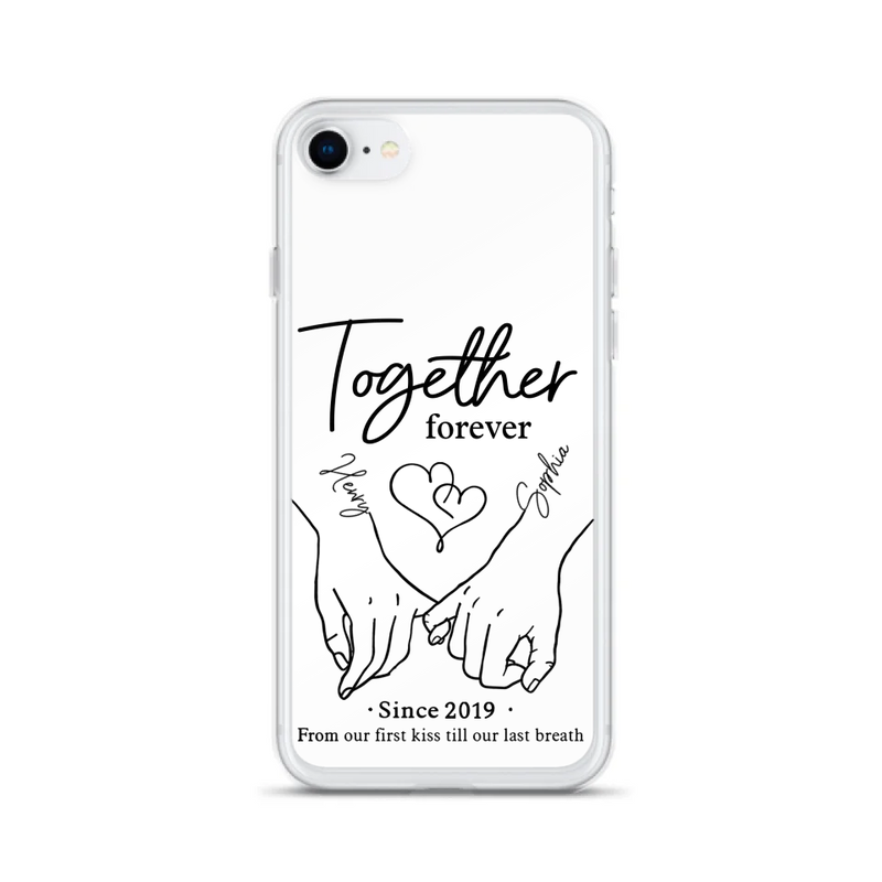 Custom Personalized Couple Phone Case For iPhone/ Samsung - Gift Idea For Couple - Together Forever