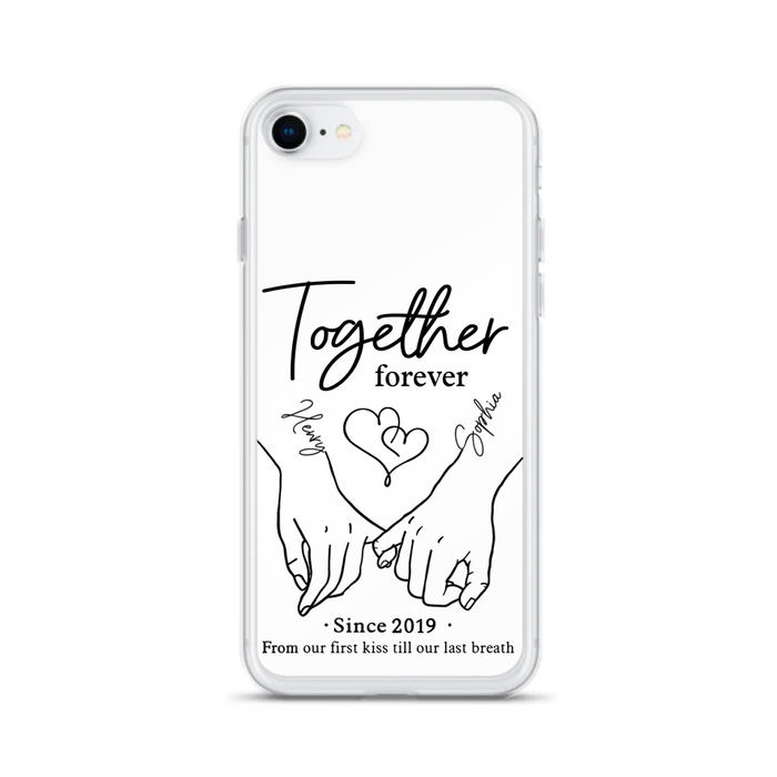 Custom Personalized Couple Phone Case For iPhone/ Samsung - Gift Idea For Couple - Together Forever