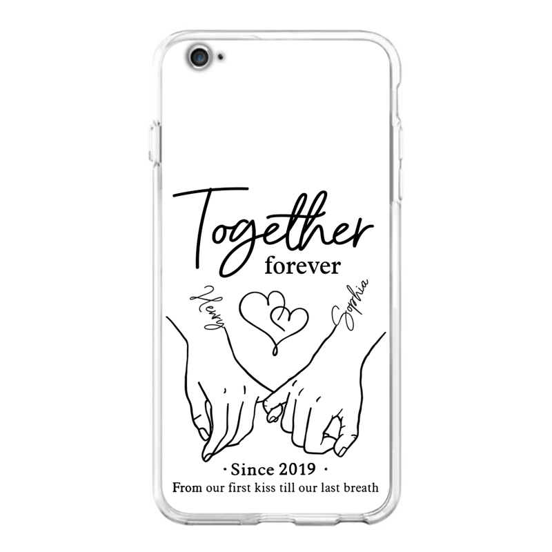 Custom Personalized Couple Phone Case For iPhone/ Samsung - Gift Idea For Couple - Together Forever