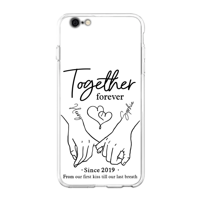 Custom Personalized Couple Phone Case For iPhone/ Samsung - Gift Idea For Couple - Together Forever