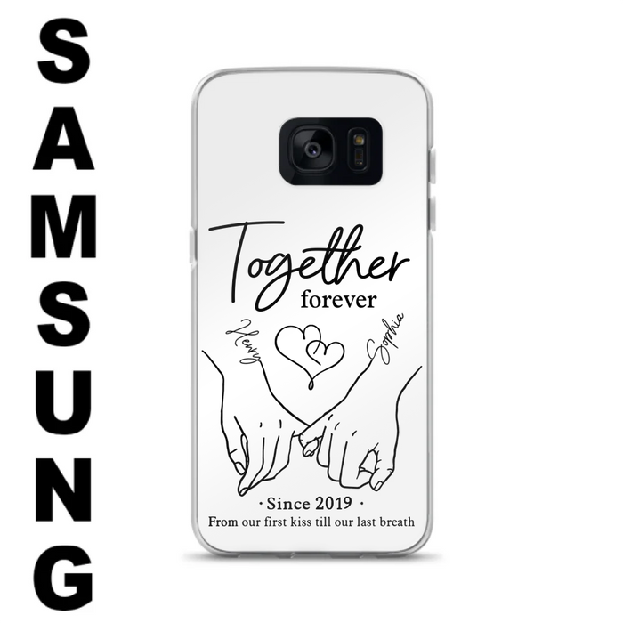 Custom Personalized Couple Phone Case For iPhone/ Samsung - Gift Idea For Couple - Together Forever