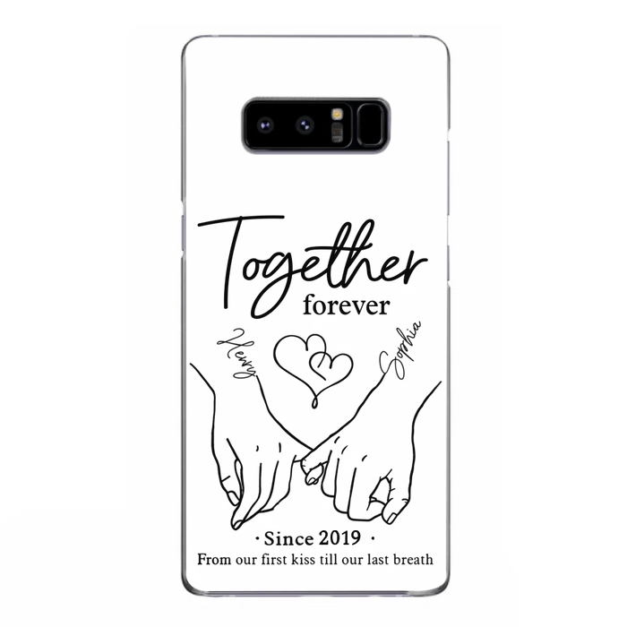 Custom Personalized Couple Phone Case For iPhone/ Samsung - Gift Idea For Couple - Together Forever