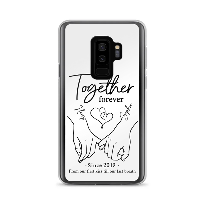 Custom Personalized Couple Phone Case For iPhone/ Samsung - Gift Idea For Couple - Together Forever