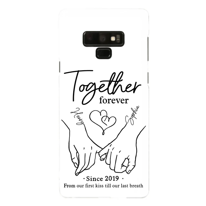Custom Personalized Couple Phone Case For iPhone/ Samsung - Gift Idea For Couple - Together Forever