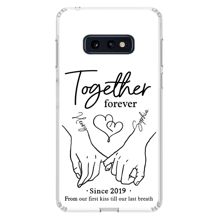 Custom Personalized Couple Phone Case For iPhone/ Samsung - Gift Idea For Couple - Together Forever