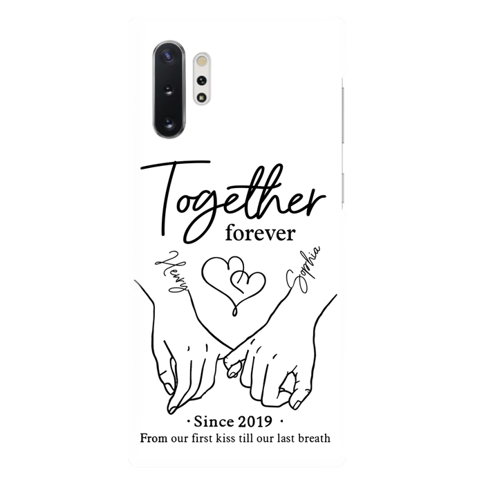 Custom Personalized Couple Phone Case For iPhone/ Samsung - Gift Idea For Couple - Together Forever