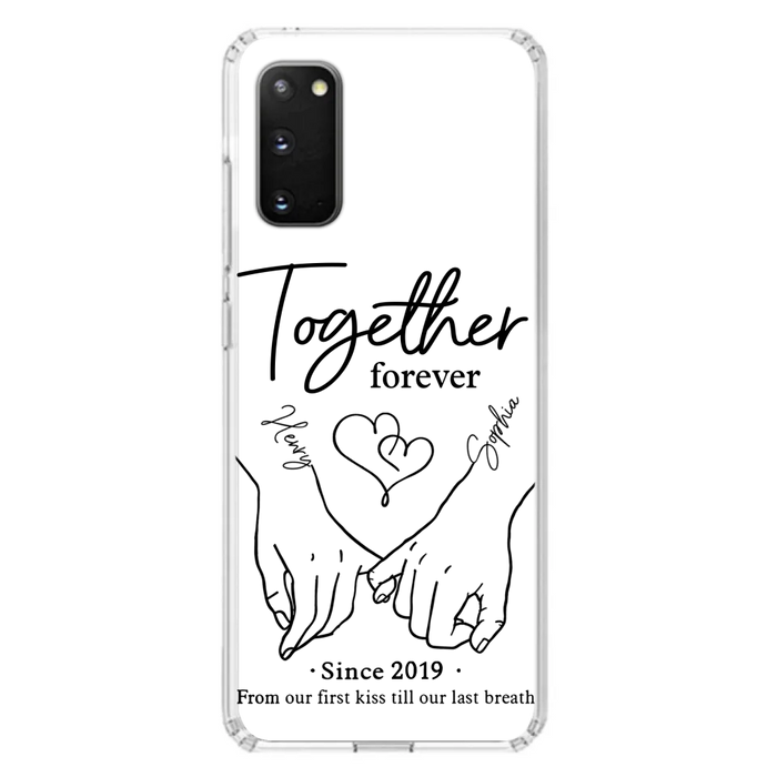 Custom Personalized Couple Phone Case For iPhone/ Samsung - Gift Idea For Couple - Together Forever