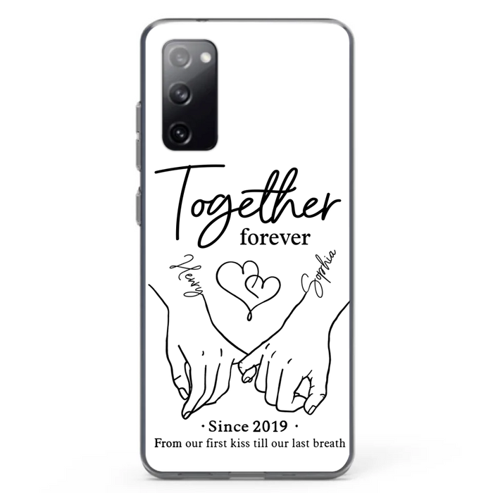 Custom Personalized Couple Phone Case For iPhone/ Samsung - Gift Idea For Couple - Together Forever