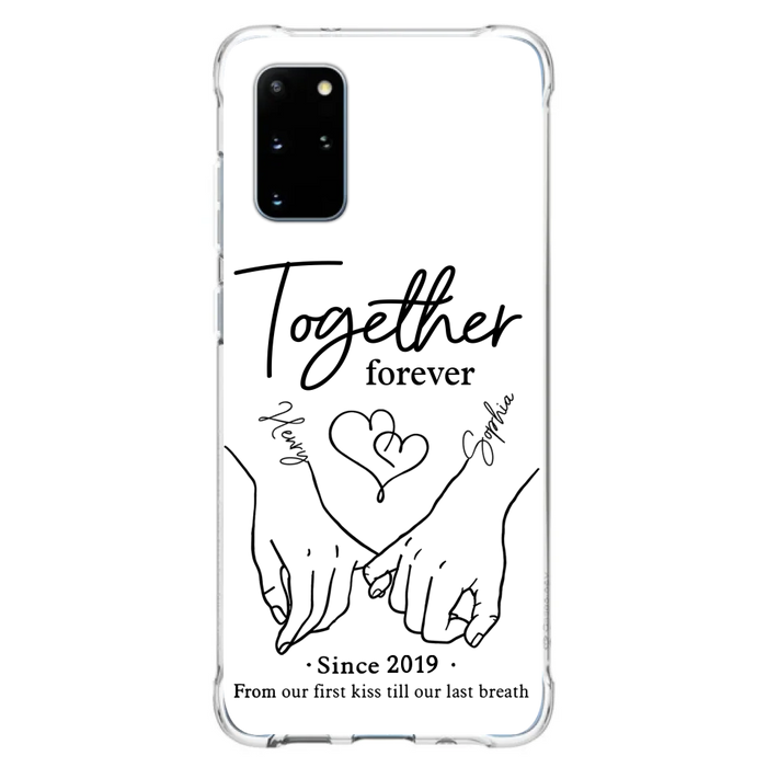 Custom Personalized Couple Phone Case For iPhone/ Samsung - Gift Idea For Couple - Together Forever