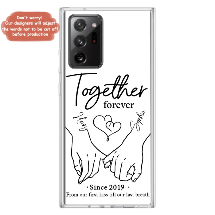 Custom Personalized Couple Phone Case For iPhone/ Samsung - Gift Idea For Couple - Together Forever