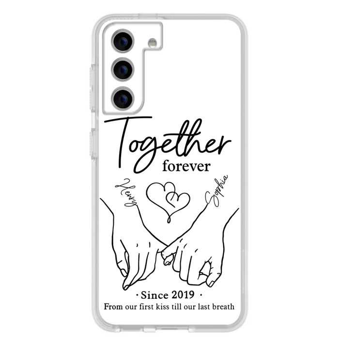 Custom Personalized Couple Phone Case For iPhone/ Samsung - Gift Idea For Couple - Together Forever