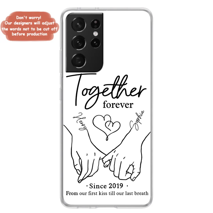 Custom Personalized Couple Phone Case For iPhone/ Samsung - Gift Idea For Couple - Together Forever