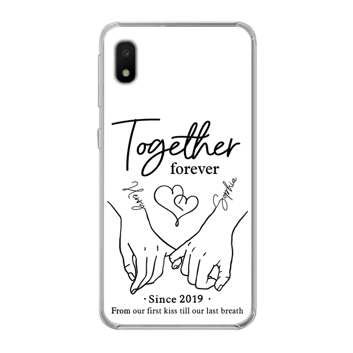 Custom Personalized Couple Phone Case For iPhone/ Samsung - Gift Idea For Couple - Together Forever