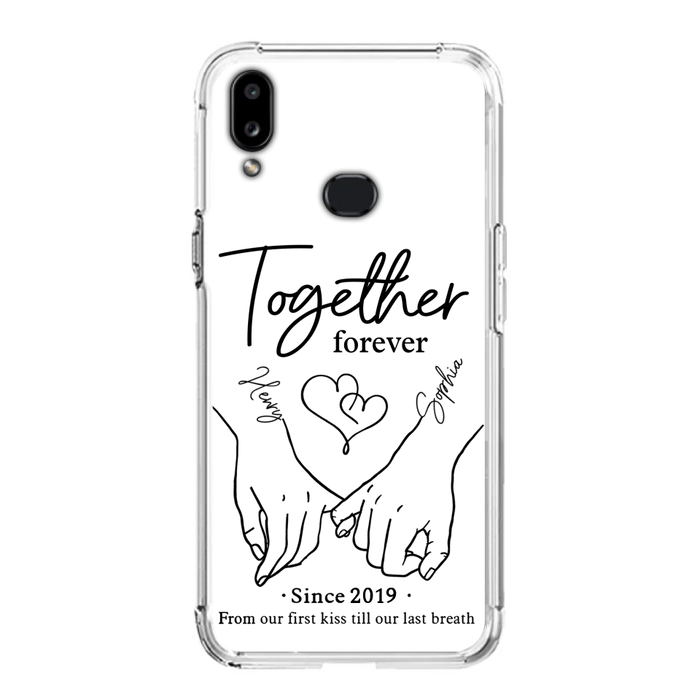 Custom Personalized Couple Phone Case For iPhone/ Samsung - Gift Idea For Couple - Together Forever