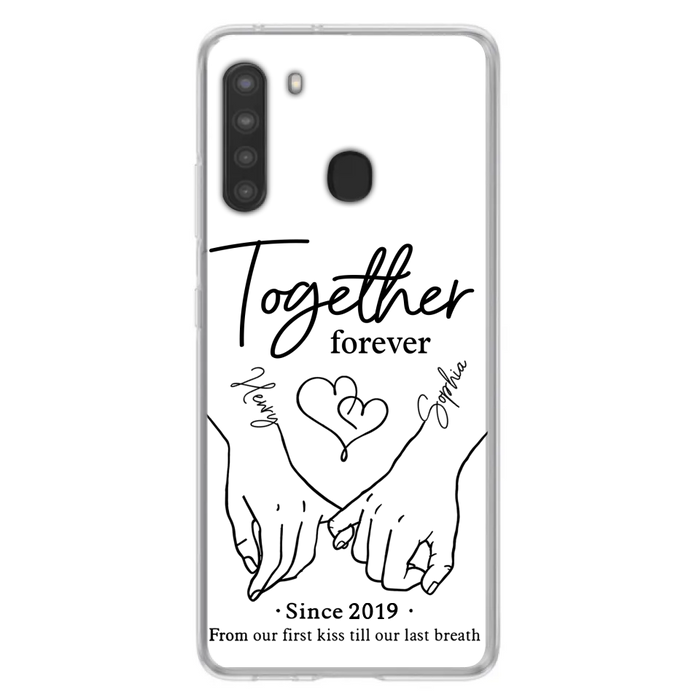 Custom Personalized Couple Phone Case For iPhone/ Samsung - Gift Idea For Couple - Together Forever