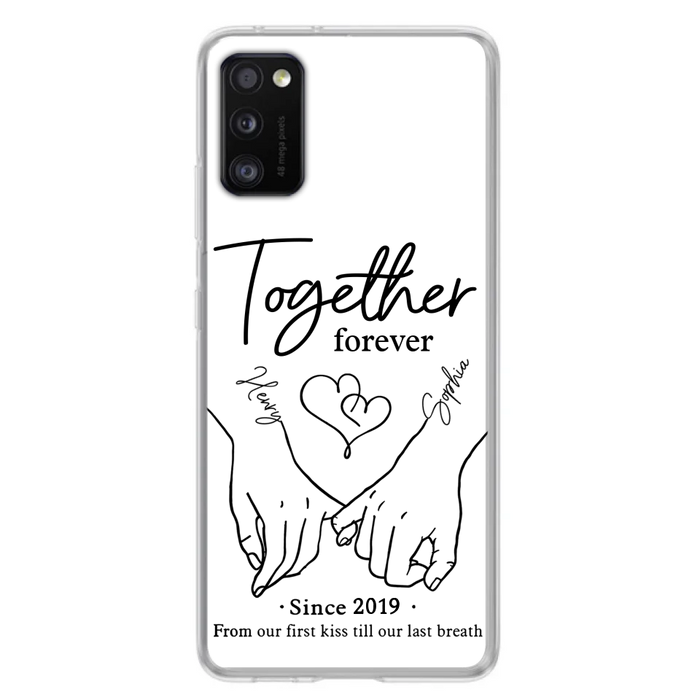 Custom Personalized Couple Phone Case For iPhone/ Samsung - Gift Idea For Couple - Together Forever