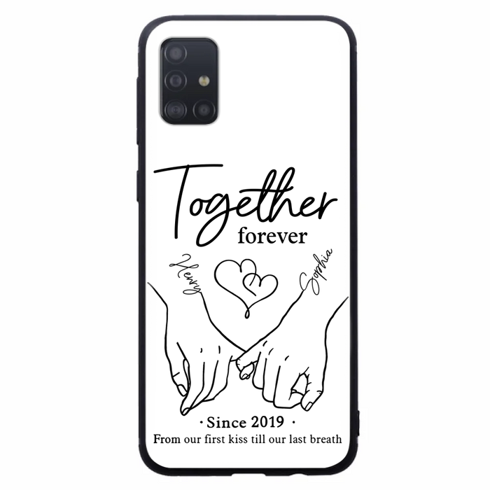 Custom Personalized Couple Phone Case For iPhone/ Samsung - Gift Idea For Couple - Together Forever