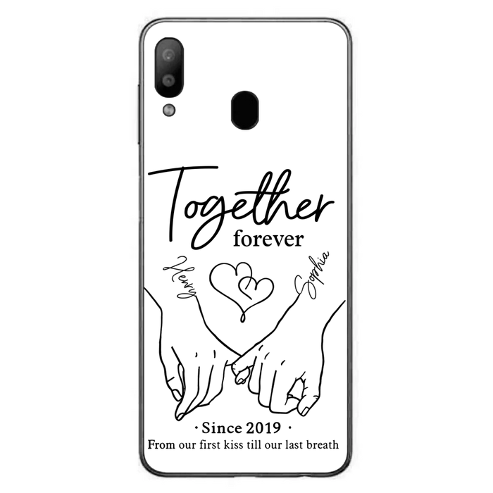 Custom Personalized Couple Phone Case For iPhone/ Samsung - Gift Idea For Couple - Together Forever