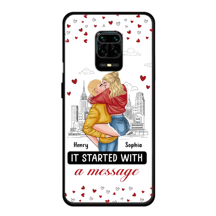 Custom Personalized Couple Phone Case For Xiaomi/ Oppo/ Huawei - Gift Idea For Couple - It Started With A Message