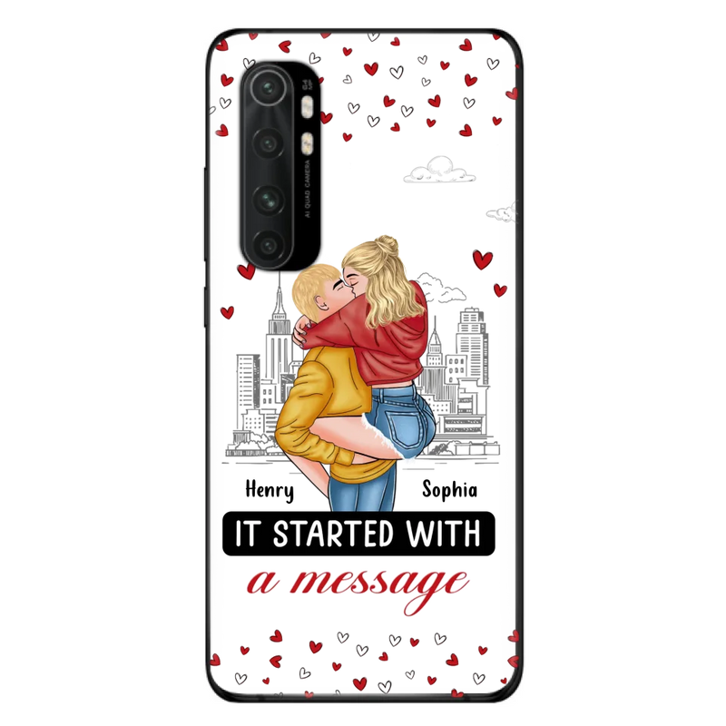 Custom Personalized Couple Phone Case For Xiaomi/ Oppo/ Huawei - Gift Idea For Couple - It Started With A Message