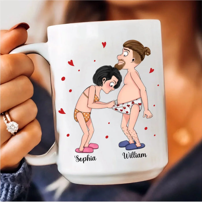 Custom Personalized Couple Coffee Mug - I Love Your Personalities - Gift Idea For Couple/ Valentine