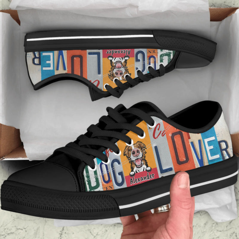 Personalized Dog Lover Sneakers - Gift Idea For Dog Lover - A13BAR